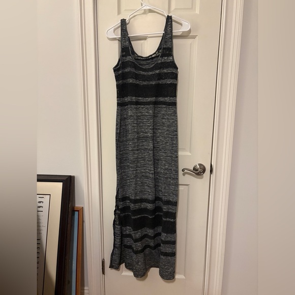 Free People Hazy Daze Grey W/ Black Lace Maxi Dress - Picture 11 of 17